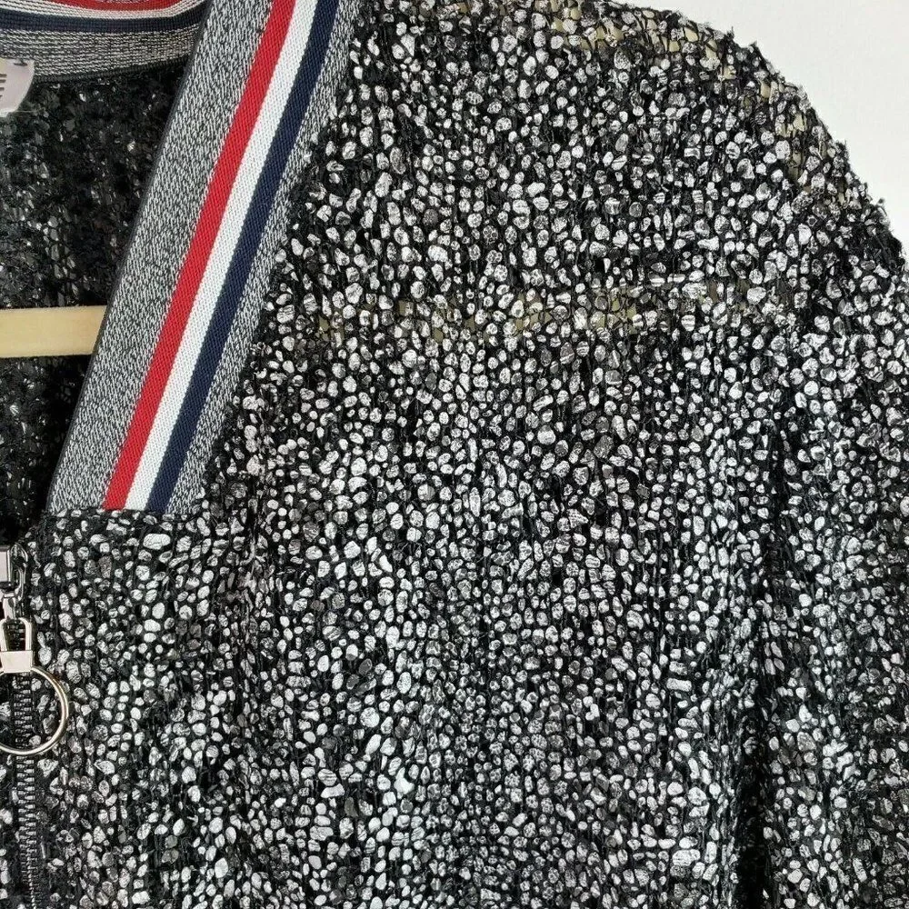 Zoe By Michael Phillips Jacket XXL Black & Silver - Picture 2 of 11